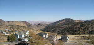 Overlooking the cemetary on the hill in Virginia city.  Take the trolley tour and learn the facts of this historic old west mining town.