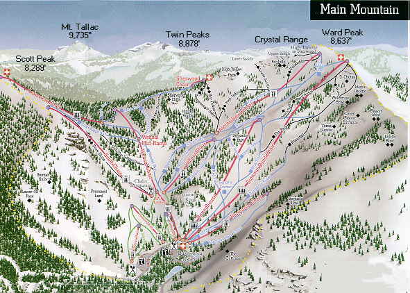 ALPINE MEADOWS SKI RESORT MAP