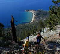 The Flume Trail above Incline Village Beach