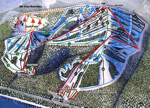 HOMEWOOD MOUNTAIN SKI RESORT MAP