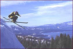 A ski lift ridge at Homewood Mt. 
