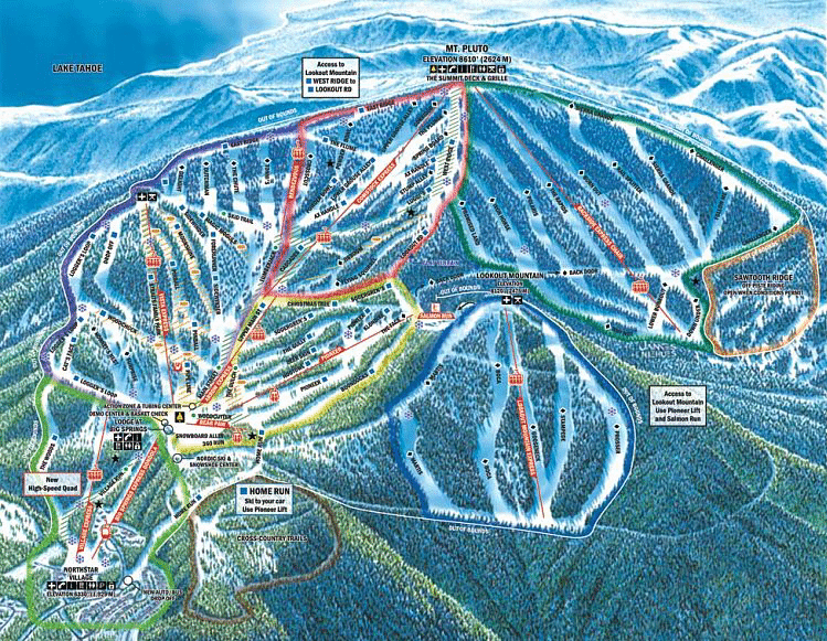 northstar ski resort map