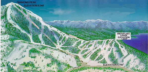 DIAMOND PEAK SKI RESORT MAP