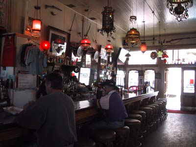 Virginia City's Bucket of Blood Saloon.  Part of the preserved mining town of the old west.